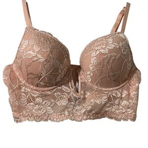 Forever 21 light nude pink padded bra corset bustier top.  Medium.  Never worn